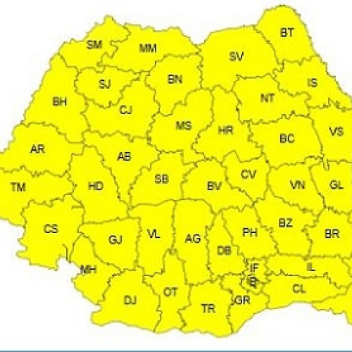 ANM avertizează despre vreme instabilă în weekend