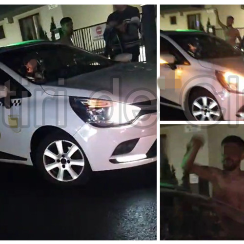 Bătăi și haos în Florești: Un tânăr agresiv a atacat taximetriști