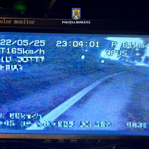 Viteză excesivă în Izvoarele: șofer amendat cu 4.050 de lei