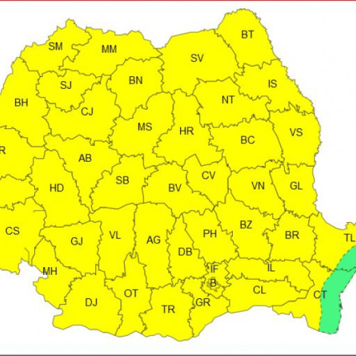 Alerte meteo: Cod galben pentru instabilitate atmosferică