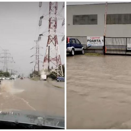 Ploaie torențială la Cluj-Napoca provoacă inundații masive