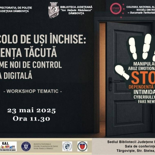 Workshop despre violența domestică și digitală la Târgoviște
