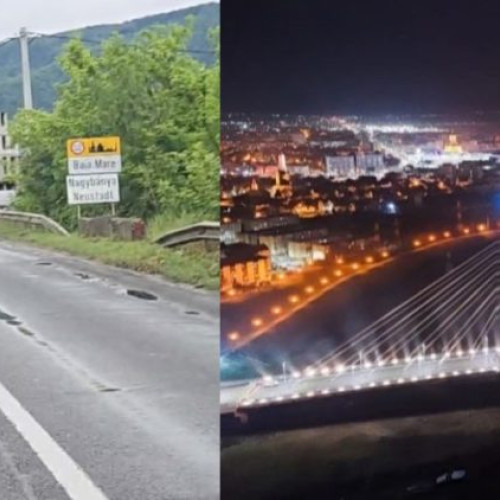 Satu Mare inaugurează un pod hobanat modern, în timp ce Baia Mare se confruntă cu colapsul infrastructurii