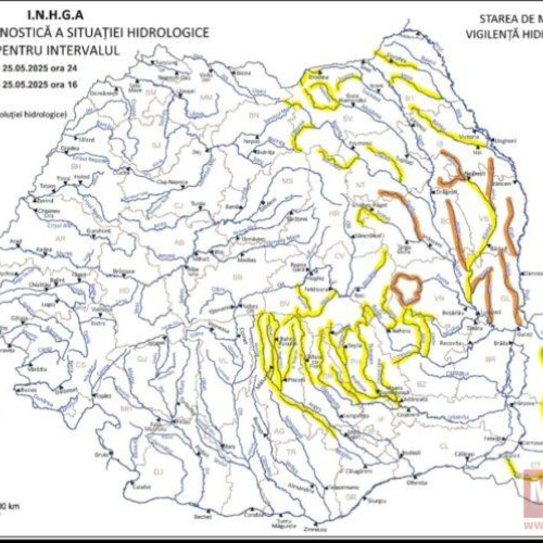risc de inundatii pe raul Jijia