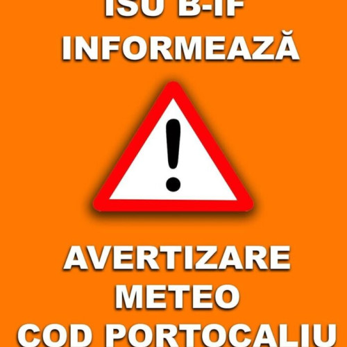 Avertizare meteo COD PORTOCALIU pentru București și Ilfov