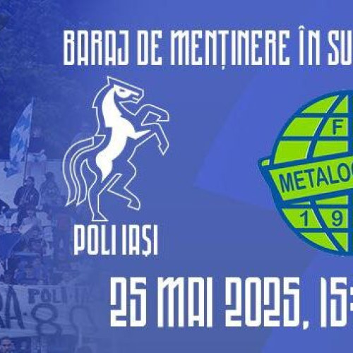 ACSM Politehnica Iași joacă astăzi barajul pentru menținerea în Liga I