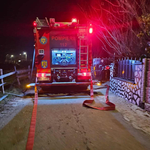 Incendiu în comuna Ighiu, fără victime