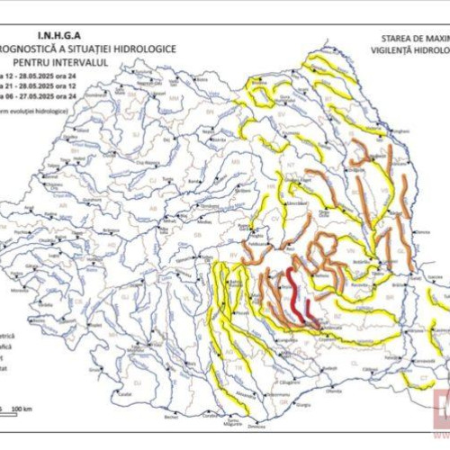 Risc de inundații pe râurile Jijia și Prut