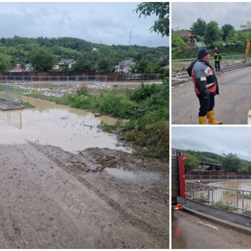 Inundații în Bacău, intervenții ale echipajelor de urgență