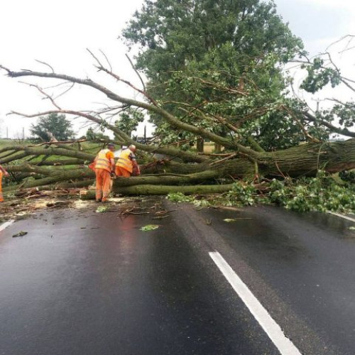 Traficul rutier blocat pe DN 1E, la ieșirea din Râșnov