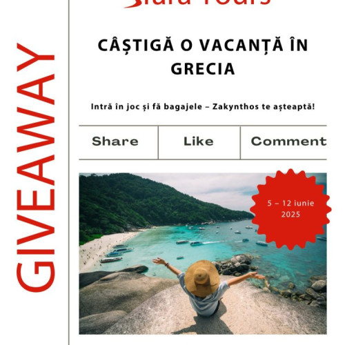 Sfara Tours lansează o campanie pentru o vacanță gratuită în Zakynthos