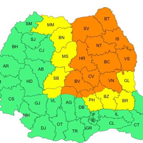 Avertizare meteorologică cod portocaliu pentru județul Dâmbovița