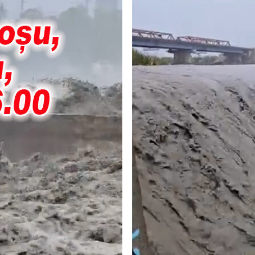 Viitura pe râul Buzău: Cod roșu de inundații la Mărăcineni