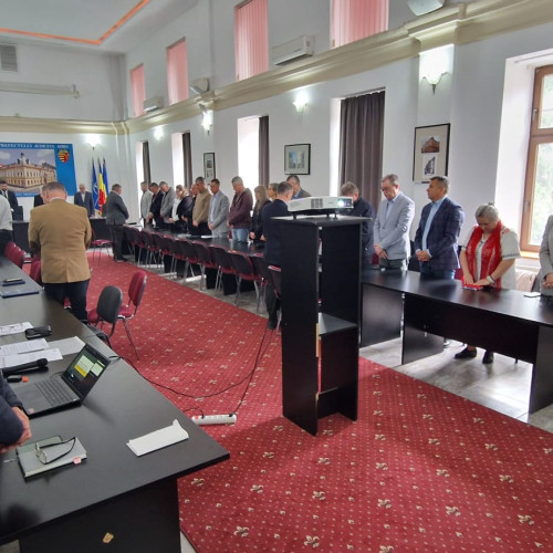 Moment solemn în cadrul ședinței Colegiului Prefectural Sibiu