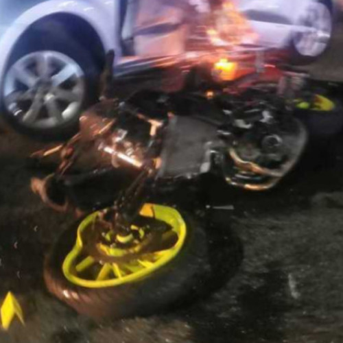 Accident rutier pe soseaua Gherla - Cluj-Napoca