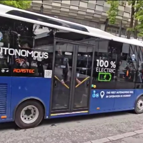 Autobuz autonom testat pentru prima dată în Cluj-Napoca