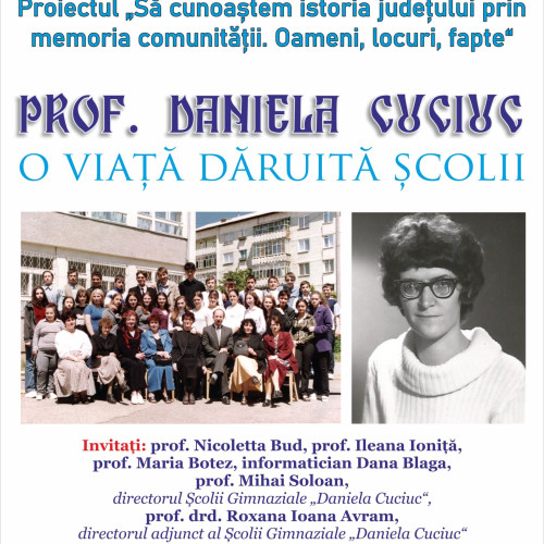 Simpozion dedicat profesoarei Daniela Cuciuc, organizat de Biblioteca Județeană Neamț