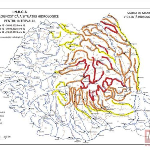 Cod Roșu de inundații pe râul Jijia