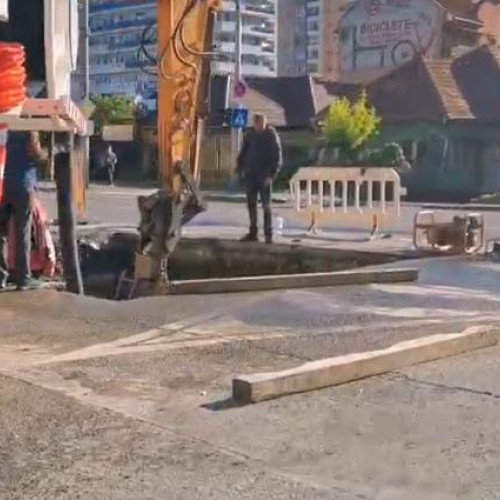 Lucrări de intervenție pe strada Dorobanților din Cluj-Napoca