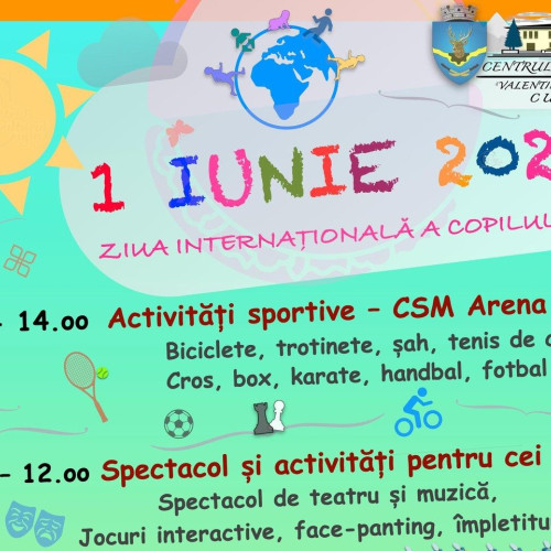Activități dedicate copiilor de Ziua Copilului la Cugir