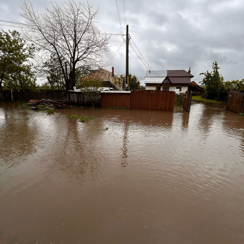 Inundații în județul Neamț după o furtună puternică