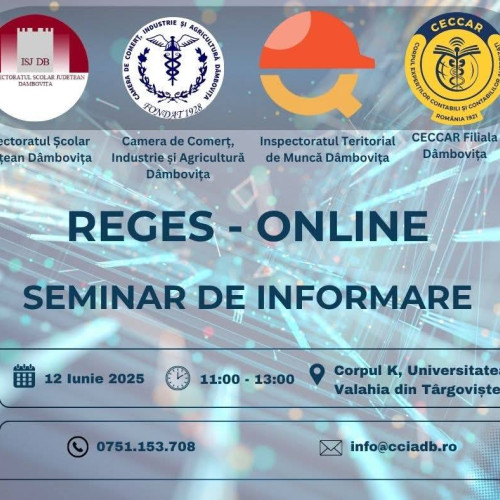 Seminar informativ despre implementarea portalului REGES – ONLINE la Târgoviște