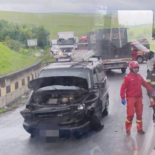 Accident rutier pe drumurile din apropierea Huedinului