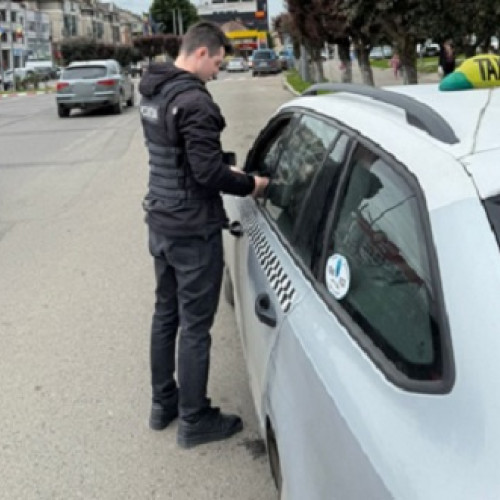 Acțiune de control în Sighetu Marmației pentru verificarea transportului de taxi