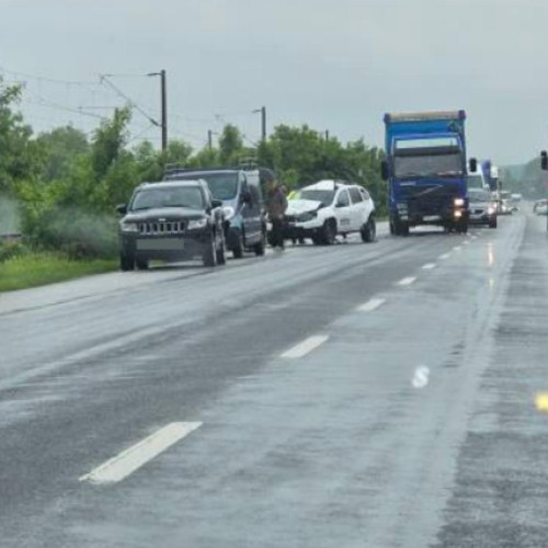 Accident rutier cu patru autovehicule pe DN1C în Dej