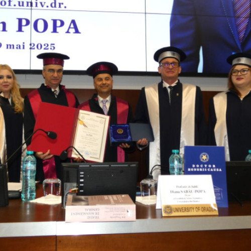 Profesorul Ion Popa, distins cu titlul de doctor Honoris Causa la Universitatea din Oradea