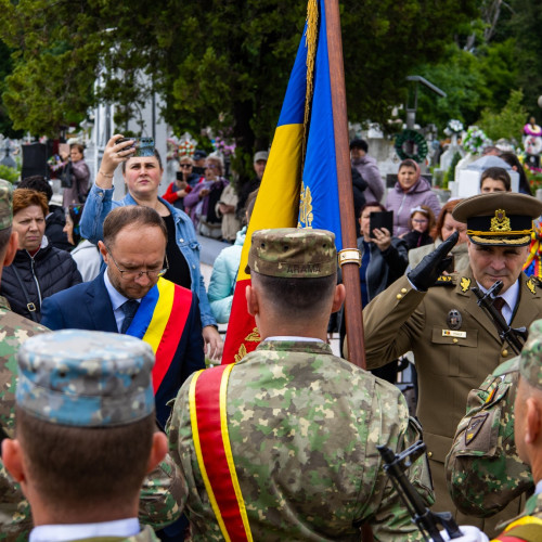 Ceremonie de comemorare a eroilor români de Ziua Înălțării Domnului la Botoșani