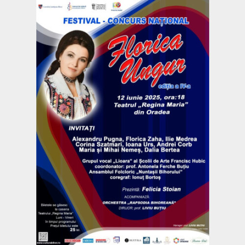 Festivalul-Concurs national „Florica Ungur” ajunge la a IV-a ediție în Oradea