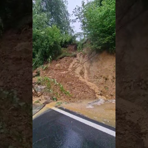 Trafic restricționat pe DN13, în zona Pădurea Bogoții, din cauza unei alunecări de teren