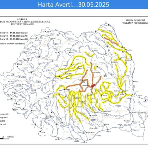 Risc de inundații în continuare în județul Botoșani, autoritățile iau măsuri pentru protecție