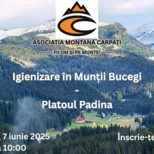 Acțiune de igienizare pe Platoul Padina, organizată de Asociația Montană Carpați