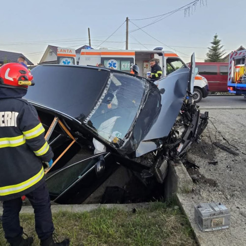 Accident grav pe DN1C în localitatea Coplean