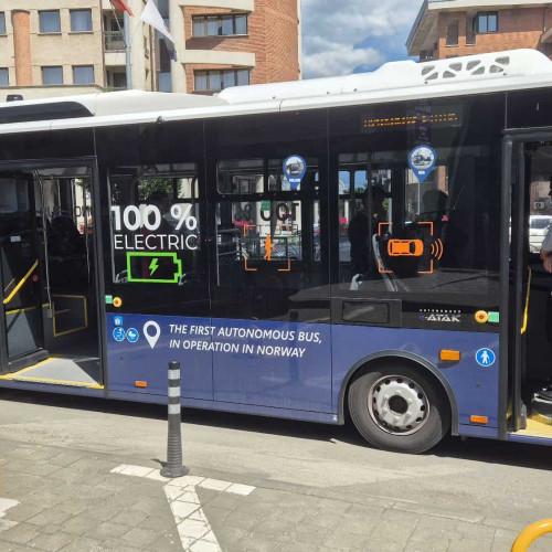 testare a unui autobuz electric fără șofer la Alba Iulia
