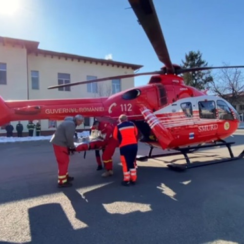 Turist din București evacuat cu elicopterul SMURD după accident în Azuga