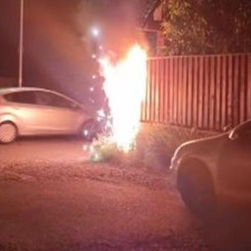 Incendiu periculos pe strada Florilor din comuna Florești