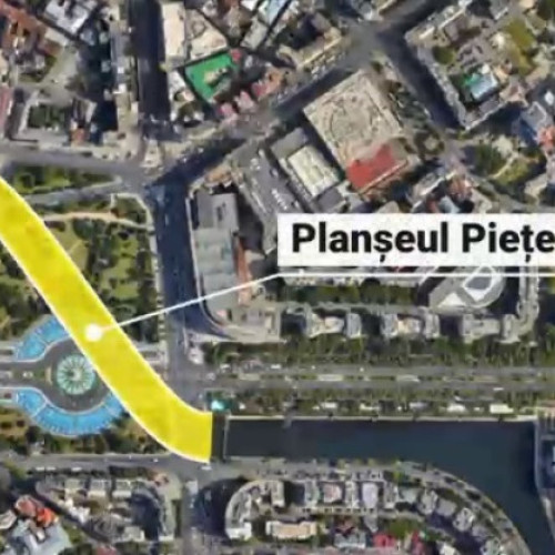 Start lucrărilor de refacere a planșeului Piața Unirii în București