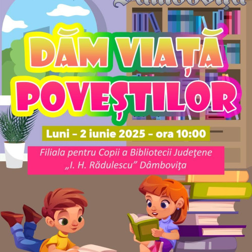 Ziua copilului, plină de veselie și culoare, la Biblioteca Județeană Dâmbovița