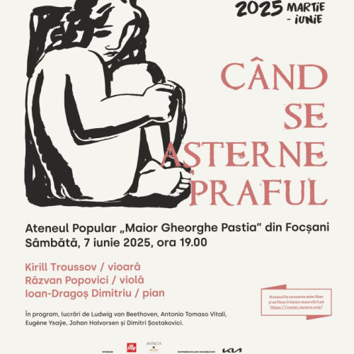 concert la Focșani cu violonistul Kirill Troussov în continuarea turneului SoNoRo Conac