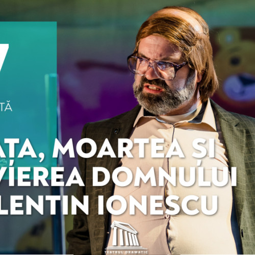 Spectacolul „Viața, moartea și învierea domnului Valentin Ionescu”, de Radu Horghidan, regizat de Adi Iclenzan, revine pe scena teatrului galatean în această săptămână, anunță potrivit viata-libera.ro. Cea mai nouă producție a Teatrului „Fani Tardini” va avea premiera sâmbătă, 7 iunie, de la ora 19.00, fiind ultima premieră a stagiunii.