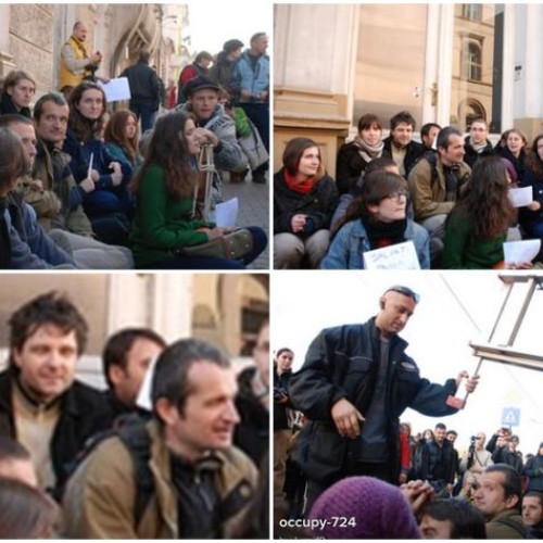 Nicusor Dan și soția sa, Mirabela Grădinaru, au fost surprinși în timpul unui protest, posibil în Cluj-Napoca, alături de alți activiști locali, conform stiridecluj.ro. Fotografiile cu cei doi, alături de protestatari cunoscuți publicului, amintesc de manifestația Ocupați Conti din 2011. Potrivit sursei, acest eveniment a fost extrem de mediatizat la vremea respectivă, fiind o acțiune simbolică împotriva unei corporatii care a blocat dezvoltarea localității.