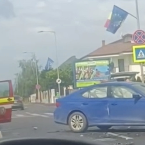 Accident ușor pe strada din Cluj, în apropierea unei zone cunoscute pentru frecvența ridicată a incidentelor de circulație