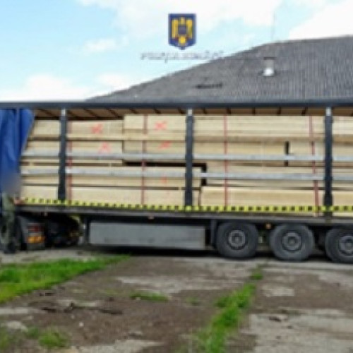 Transport ilegal de lemne confiscat în Sighetu Marmației