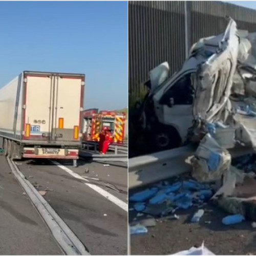 Accident grav pe drumul expres Craiova-Pitesti, în Olt, cu tragedie și trafic blocat