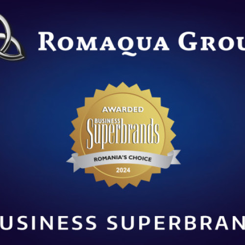 Romaqua Group a primit statutul de Business Superbrand, potrivit digi24.ro, după ce a fost ales de un consiliu format din 30 de specialiști care au votat brandurile eligibile dintr-o listă de 698 de branduri din 30 de categorii de business. Conform sursei, criteriile principale au fost calitatea, încrederea, diferențierea pe piață și considerentele ESG.