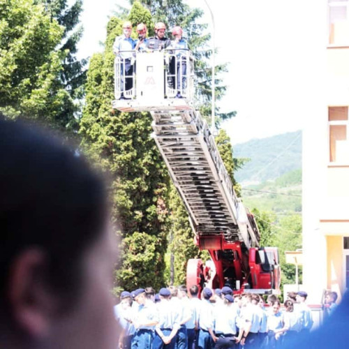 Exercițiu de evacuare la Colegiul Național Militar "Mihai Viteazul" din Alba Iulia