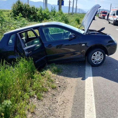 Accident rutier pe drumul din satul Izvoare, comuna Dumbrava Roșie